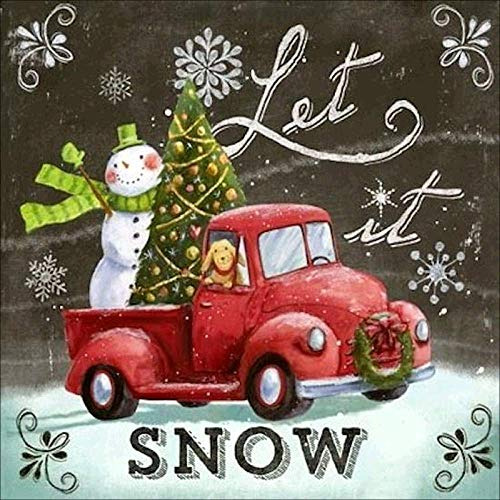 Let It Snow Christmas Diamond Painting - Pigboss Kit Co...
