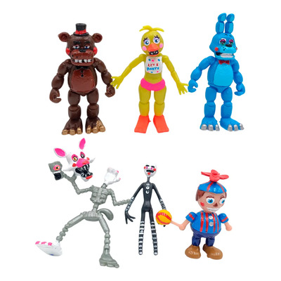 Five Nights At Freddys Set Figuras 6 Pzs Feddy Puppet Bunny | MercadoLibre