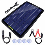 Cargador Solar Portátil 10w Mantenimiento Batería Coches