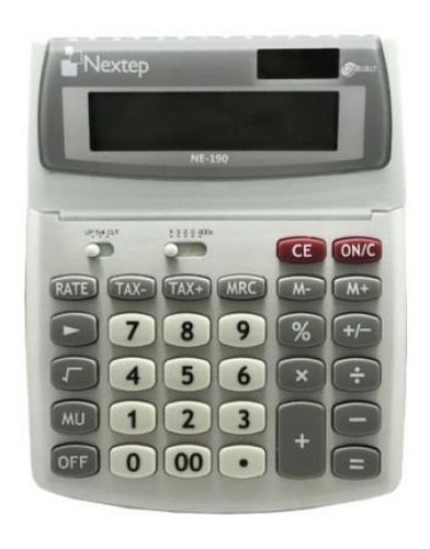 Calculadora Nextep Ne-190 12digitos Escritorio Solar-bateria