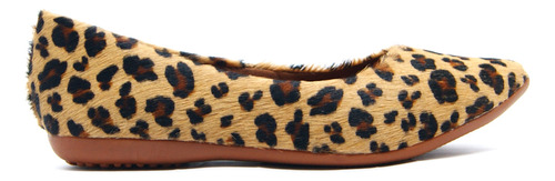 Sapatilha Bottero Couro Animal Print Onça 353305