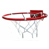 Aro De Basquet Doble Resorte Metal Con Red Grande 45cm Diám 