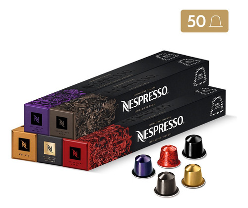 Cápsulas De Café Nespresso Pack Nuestros Clásicos - 50 Cáps