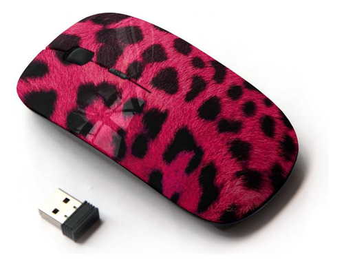 Kawaiimouse [ratón Inalámbrico Óptico 2.4g] Piel De Leopardo