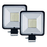 Par De Faros Cuadrados Bicolor 42 Leds 168 Watts Tunelight