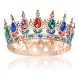 Corona Reina Cristales Niña Tocado Tiara Princesa Cumpleaños