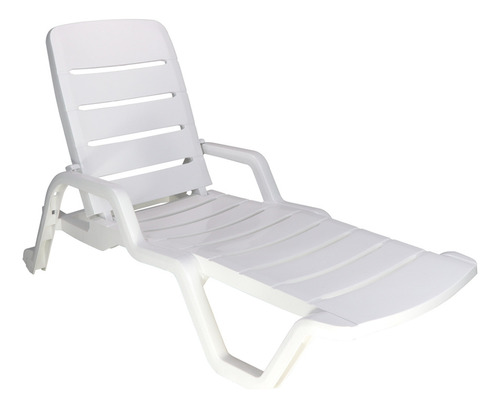 Reposera Plegable Resina Jardin Playera Piscina Plegable