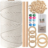 Kit De Macramé, Cordón De Algodón De Macramé De 3 M...