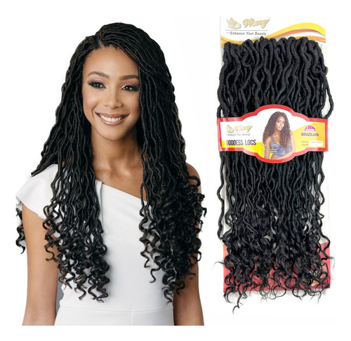 Método Crochet Braid Cabelo Weng Goddess Dread Locs Premium