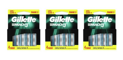 Gillette Mach3 Tradicional Carga C/4 (kit C/03)