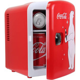 Nevera Portátil Coca-cola Kwc4, Rojo Y Blanco, Capacidad 4 L