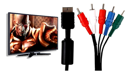 Cable Video Componente Para Ps2 Y Ps3 Ideal Lcd Led Smarttv 