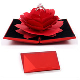 Caja De Anillos Con Flores 3d, Caja De Regalo, Sorpresa De S