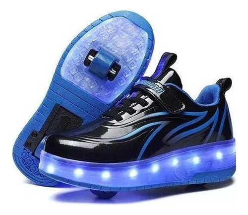 Zapatillas Voladoras De Dos Ruedas, Patines+ Led Recargable