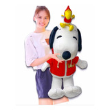 Peluche Gigante Snoopy Con Emilio-woodstock 70cm Peanuts