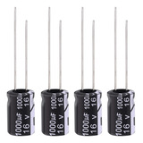 Capacitor Electrolítico 1000uf 16v 10x17mm Pack 10 Unidades