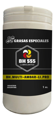 Grasa Amarilla Litio Multiuso Engrase General 1 Kg Bh 555