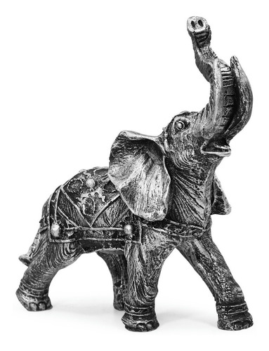 Elefante Indiano Sorte Prosperidade Coloridos 23cm Resina 