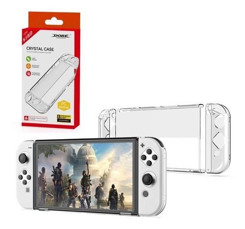 Funda Transparente Rigida Protectora Nintendo Switch Oled