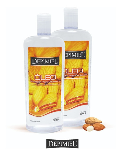 Depimiel - Óleo Limpiador Post-depilatorio X 500 Cc Kit X 2