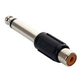 Adaptador De Jack Rca A Plug 6.3 Mm Monoaural 251-120