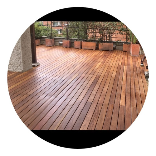 Madera Teca Piso Deck Natural