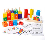 Juego Torre Matematico Didactico Aprendizaje Infantil Apilar