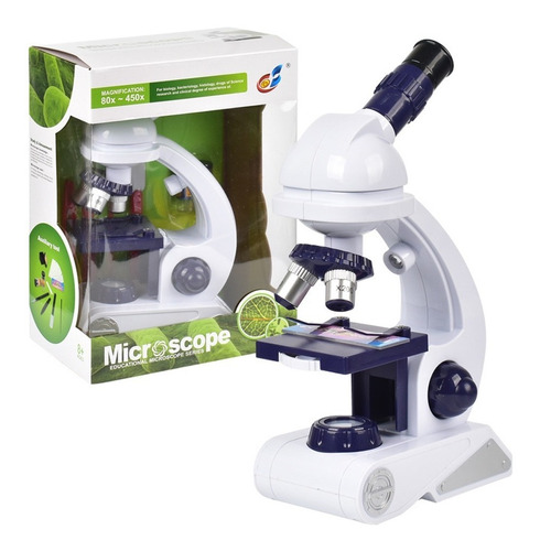 Microscopio Didactico Para Niños Espejo Luz Reflejada