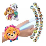 Reloj Paw Patrol (skye) Proyector Infantil 24 Imagenes