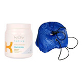 Baño De Crema Nov 1 Kg Keratina + Gorra Térmica Con Cable