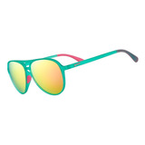 Óculos De Sol Goodr - Kitty Hawkers' Ray Blockers Cor Azul-turquesa