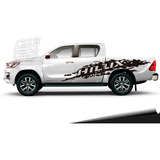 Calco Toyota Hilux 2016 - 2019 Paint Laterales Y Porton