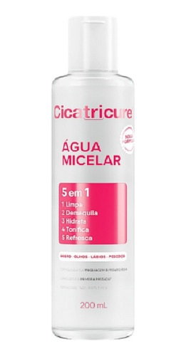 Cicatricure Água Micelar Limpeza Facial 5 Em 1 200ml