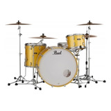 Bateria Pearl 3 Cuerpos Fiberglass Bombo 26 Kapur Fibra