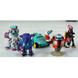 Galoob Z Bots Micromachines Lote De 5 Figuras Zbots 12