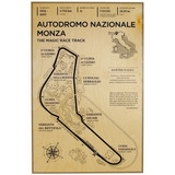 Adesivo Retrô - Circuito De Monza - Art Decor 33 Cm X 48 Cm