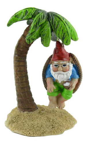 Miniatura Gnomo En La Palma Columpio De Árbol