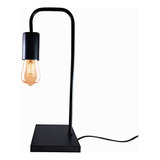 Lampara Velador Nordico Industrial Negro Blanco Apto Led E27