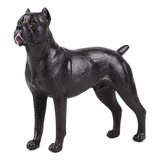 Estatuilla De Perro Grande Realista, Juguetes Cathrow Negro