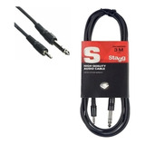 Cable Plug - Mini Plug Stereo 3 Metros Stagg Sac3mpsps