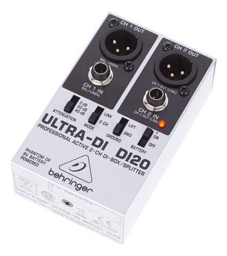 Behringer Di20 Direct Box Duplo Revenda Oficial 2 Anos De Gt