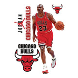 Vinil Decorativo Michael Jordan Bulls De Chicago Basquetbol 