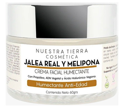 Crema De Jalea Real Y Miel Melipona Humecta Despigmenta 60 G