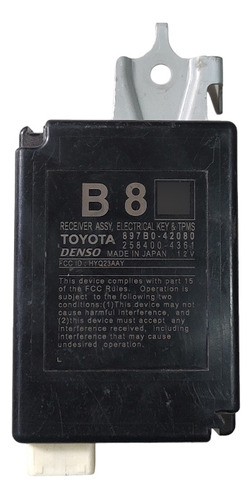 Módulo Tpms Receptor De Llave Toyota Rav 4 19-21 Usado