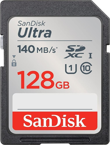 Memoria Sandisk Ultra 128gb Sdxc Uhs-i C-10 140mb/s Envío Ya