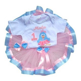 Roupa Galinha Pintadinha Rosa Luxo 1 Ano E 2 Anos