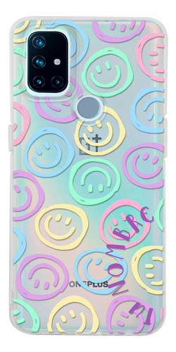 Funda Para  Oneplus  Para Mujer Happy Faces Con Nombre