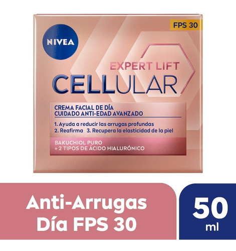 Crema Antiedad Nivea Cellular Expert Lift De Día Fps 30 50ml Tipo De Piel Todo Tipo De Piel