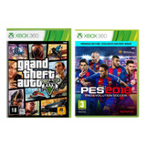 Kit Gta V + Pes 2018 Xbox360 Mídia Física Envio Imediato