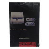 Manual Super Nintendo Snes Fat Original 12x17  Inglês 2 Joys